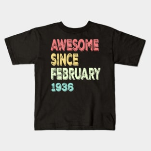 Awesome since February 1936 Kids T-Shirt